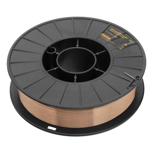 Омедненная проволока ER70S-6, диам. 1,2 мм, 5 кг, диам. катушки D200 Denzel-Tehinstrument