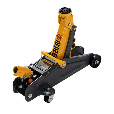 Домкрат гидравлический подкатной с фиксатором, 2 т, 130-330 мм Denzel-Tehinstrument