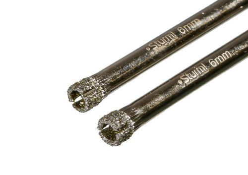 Коронка алмазн. По керам. Плитке и стеклу 6 х 55 мм, 2 шт., блистер,  Sturm-Tehinstrument