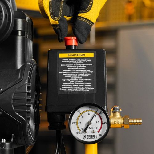 Малошумный безмасляный компрессор Denzel DLP-950/10-Tehinstrument