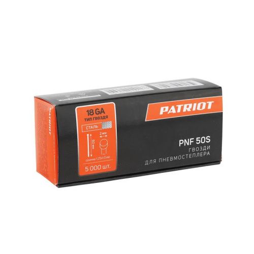 Гвозди Patriot PNF 50 S для пневмостеплера ANG 210 R-Tehinstrument