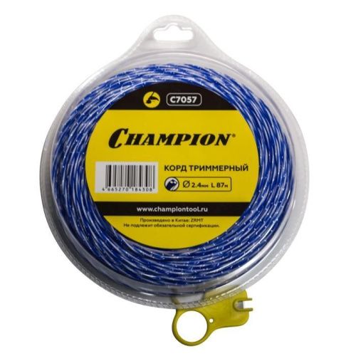 Корд трим.CHAMPION  Sky-cutter  2.4мм*  87м (витой квадрат), C7057-Tehinstrument