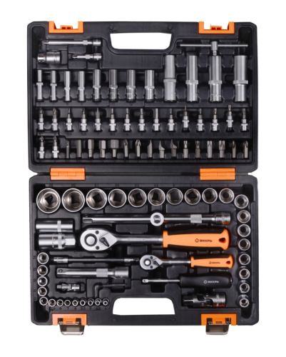 Набор инструментов АВТО, 1/2" , 1/4" , CrV, в кейсе 94 предм Вихрь-Tehinstrument
