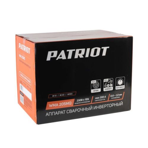 Полуавтомат сварочный инверторный Patriot WMA 205 MQ-Tehinstrument