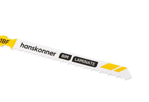 Пилки для лобзика по ламинату 2шт, T101BF (дер,пласт.,фибер.3-30мм) Hanskonner-Tehinstrument