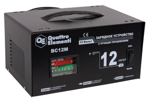 Зарядное устройство QUATTRO ELEMENTI BC 12M-Tehinstrument