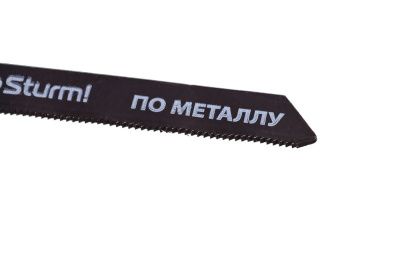 Пилки для лобзика по металлу T118G, 5 шт, 76х51мм, шаг зуба 0,8мм, тонкий прямой рез, HSS,  Sturm-Tehinstrument