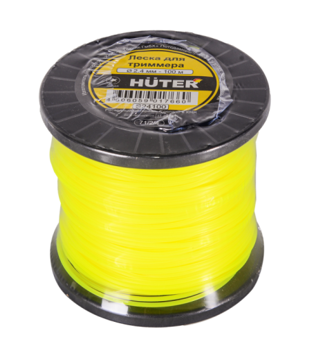 Леска Huter S24100 для триммера, 2.4 мм, звезда-Tehinstrument