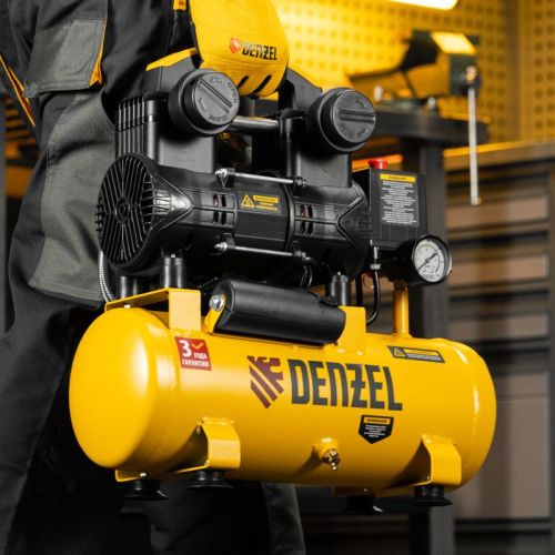 Малошумный безмасляный компрессор Denzel DLP-950/10-Tehinstrument
