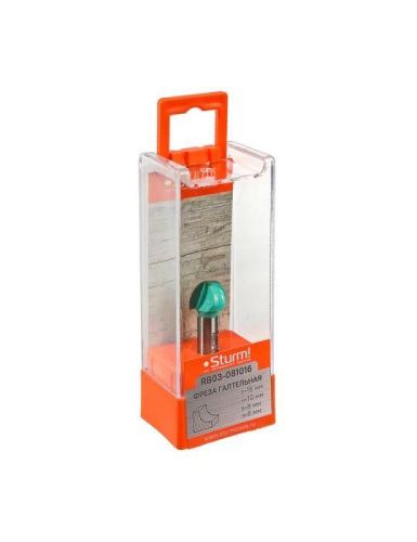 Пазовая галтельная dxhxl 16x10x45 мм, хв.8  Sturm-Tehinstrument