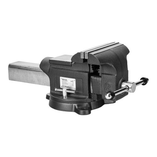 Тиски слесарные BVH-200, 200 мм, поворотные, стальная направляющая, с наковальней //Denzel-Tehinstrument