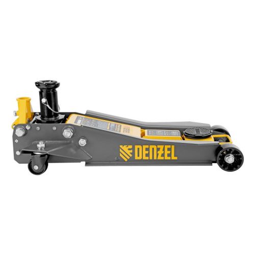 Домкрат гидравлический подкатной, 2/3 т, 98-770 мм, быстрый подъем, низ. подхват, проф, SUV Denzel-Tehinstrument