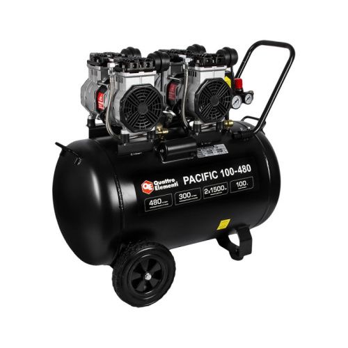 Компрессор поршневой безмасляный QUATTRO ELEMENTI PACIFIC 100-480-Tehinstrument