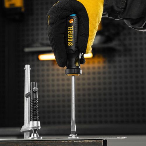 Отвертка, SL6x100 мм, S2, 3к рукоятка Denzel-Tehinstrument