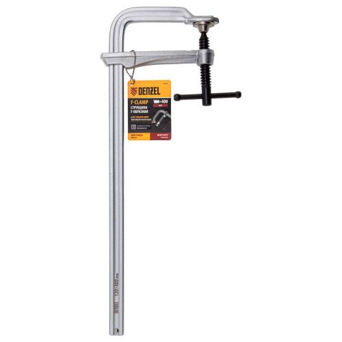 Струбцина F-образная, 120x400мм, кованая Denzel-Tehinstrument