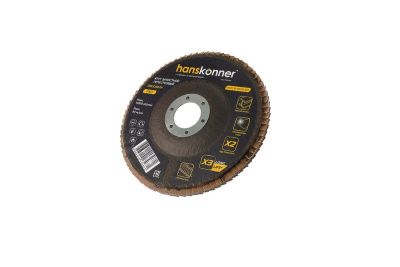Круг зачистной лепестковый ЦИРКОНИЕВЫЙ 125х22, зерно 80, Hanskonner-Tehinstrument