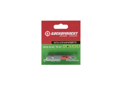 Биты PH2x50мм, сталь S2, 10шт ЛЕНТА, БОЕКОМПЛЕКТ-Tehinstrument