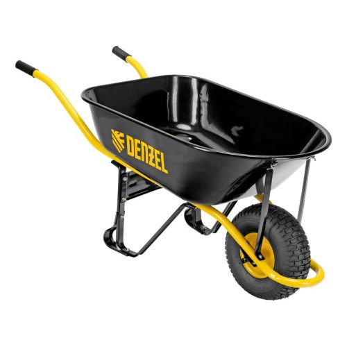 Тачка строительная, усиленная Denzel, объем 130 л, 230 кг, колесо 15х6.00-6-Tehinstrument
