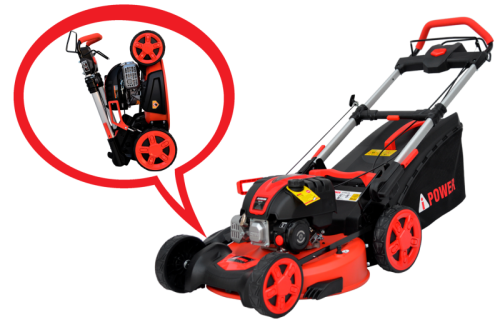 Складная газонокосилка бензиновая самоходная A-iPower AM53S-Tehinstrument