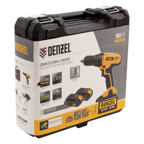 Дрель-шуруповерт аккумуляторная Denzel CDL-IB-18-02-Tehinstrument