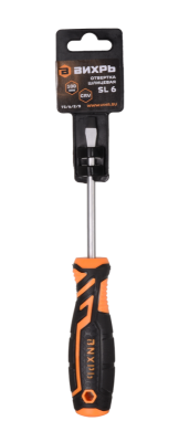 Отвёртка шлицевая ВИХРЬ SL6 100мм-Tehinstrument