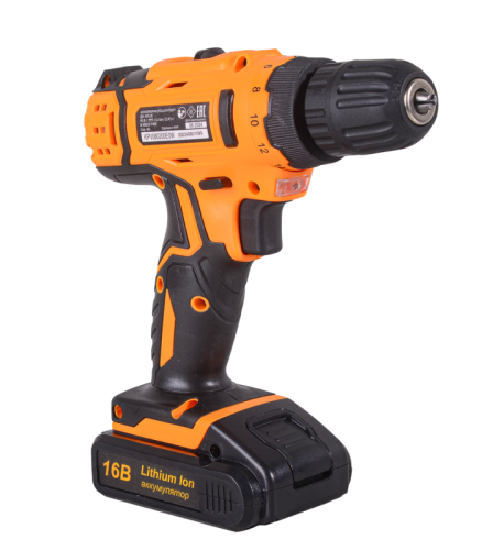 Дрель-шуруповерт Вихрь ДА-16Л-2К (2,0 А/ч)-Tehinstrument