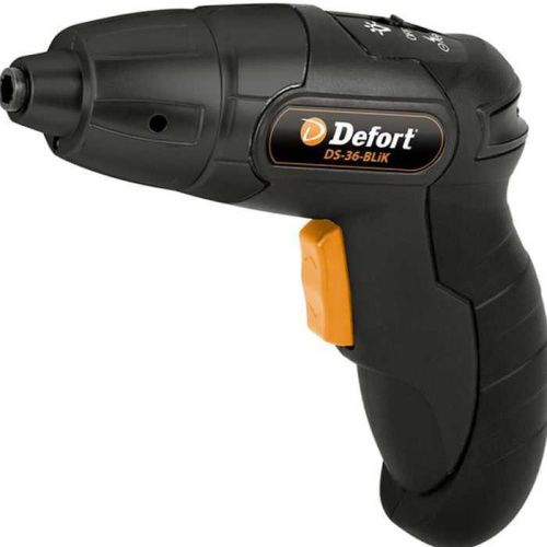 Аккумуляторная отвертка Defort DS-36-BLiK (отвертка Дефорт 36BLiK), 98295696-Tehinstrument