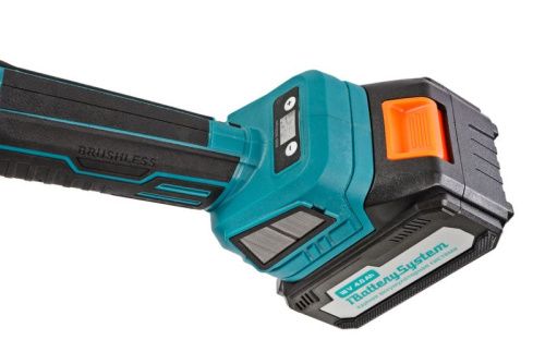 CAG18125BLE  УШМ аккумуляторная б/щ  Sturm, 18В, 1BatterySystem, 125мм, плавн пуск, 1х4Ач,кейс-Tehinstrument