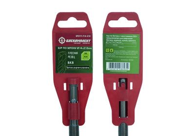 Бур SDS+ 14х210 плоский резец ВК8 спираль S4 БОЕКОМПЛЕКТ-Tehinstrument