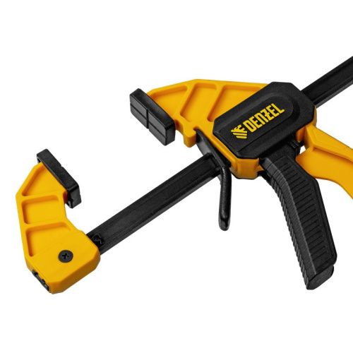 Струбцина F-образная, быстрозажимная, 150 х 55 мм, усиленный нейлоновый корпус Denzel-Tehinstrument