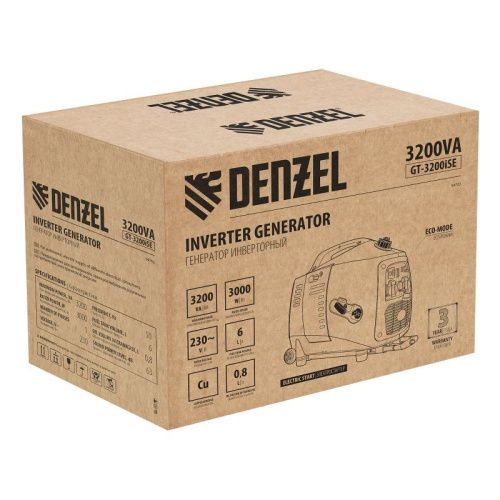 Генератор инверторный Denzel GT-3200iSE-Tehinstrument