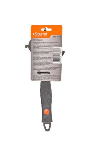 Разводной ключ с тонкими губками, 300 мм, зев 60мм, фосфатированный,  Sturm-Tehinstrument