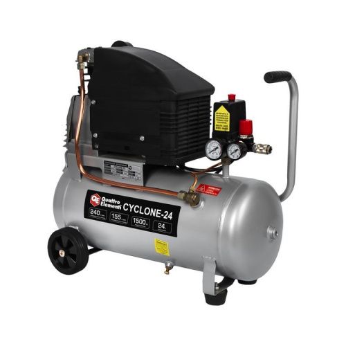 Компрессор поршневой масляный QUATTRO ELEMENTI CYCLONE-24-Tehinstrument