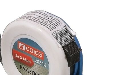 Рулетка 3х16мм, СОЮЗ-Tehinstrument