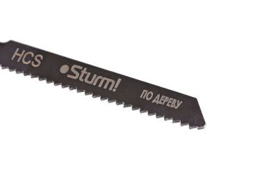 Пилки для лобзика по дереву T119B, 5 шт, 76х51мм, шаг зуба 2 мм, быстрый прямой рез, HCS,  Sturm-Tehinstrument