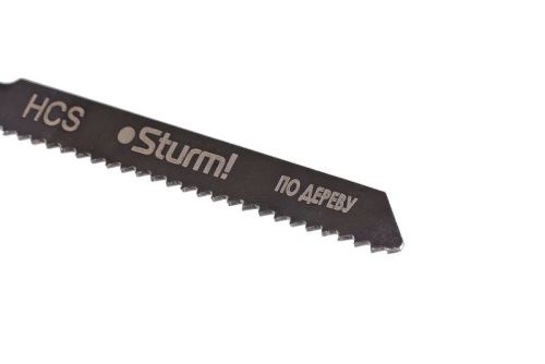 Пилки для лобзика по дереву T119B, 5 шт, 76х51мм, шаг зуба 2 мм, быстрый прямой рез, HCS,  Sturm-Tehinstrument
