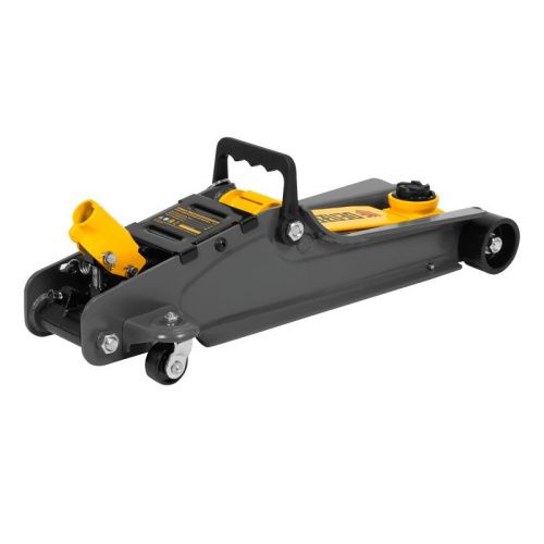 Домкрат гидравлический подкатной с фиксатором, 2,5 т,  85-385 мм, в пласт. кейсе Denzel-Tehinstrument