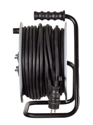 Удлинитель силовой на металлической катушке Ресанта СУ-3х2,5КГ-50/3 (с выкл., 4 розетки, IP44)-Tehinstrument