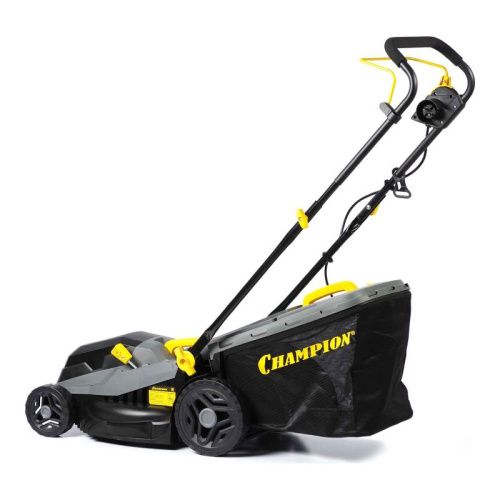 Газонокосилка эл. CHAMPION EM3816 (1,6 кВт пласт.+ткань травосб. 42л ширина 380мм 30-75мм, 11,3кг)-Tehinstrument