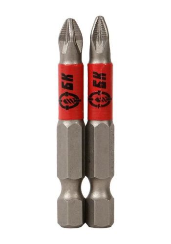 Биты PZ2x50мм, сталь S2, 2шт, БОЕКОМПЛЕКТ-Tehinstrument