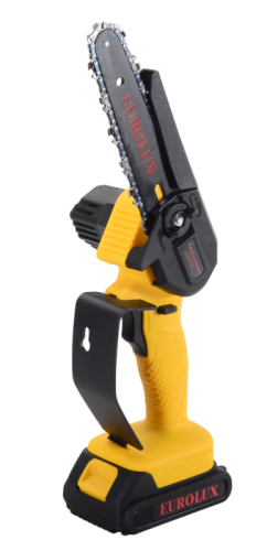 Электрическая аккумуляторная пила ELS-20-Li 6+8 Eurolux (две цепи, две шины, АКБ и ЗУ в комплекте)-Tehinstrument