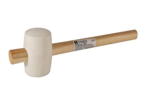 Киянка 400 г, белая, распорная деревянная ручка, СОЮЗ-Tehinstrument
