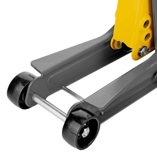 Домкрат гидравлический подкатной с фиксатором, 2,5 т,  85-385 мм, в пласт. кейсе Denzel-Tehinstrument