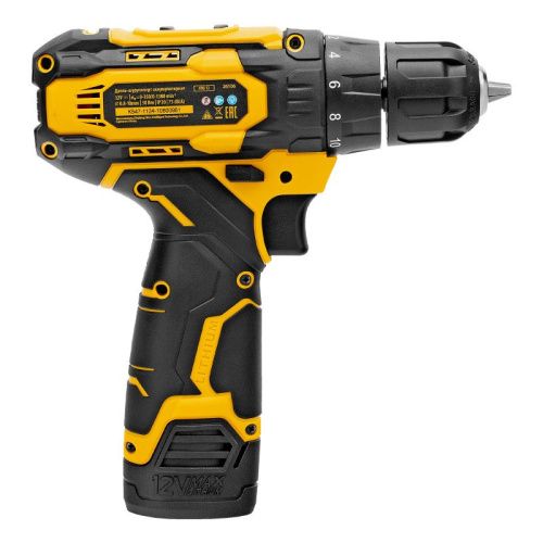 Аккумуляторный шуруповерт Denzel CDQ-12, Li-Ion, 12 В-Tehinstrument