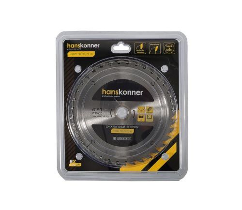Пильный диск по дереву 190x30мм, 36 зубьев, Hanskonner-Tehinstrument