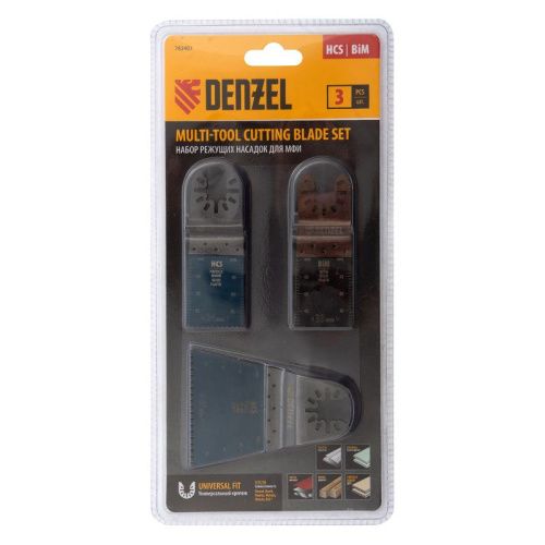 Набор насадок для МФИ по дереву и металлу, 3 шт Denzel-Tehinstrument