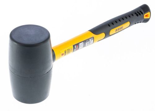 Киянка резиновая, 32 oz, черная резина, фибергласовая рукоятка Denzel-Tehinstrument