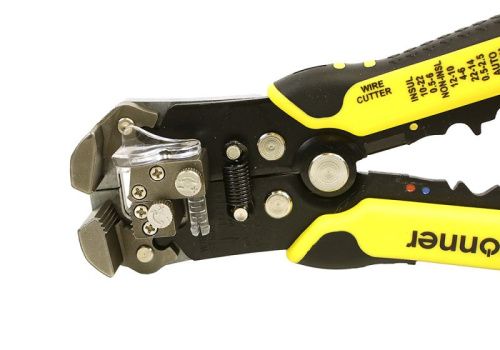 Щипцы для зачистки электропроводов, кримпер, 210мм, Hanskonner-Tehinstrument