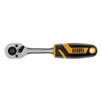 Ключ-трещотка 1/4", 90 зубьев, с быстрым сбросом, CrV Denzel-Tehinstrument