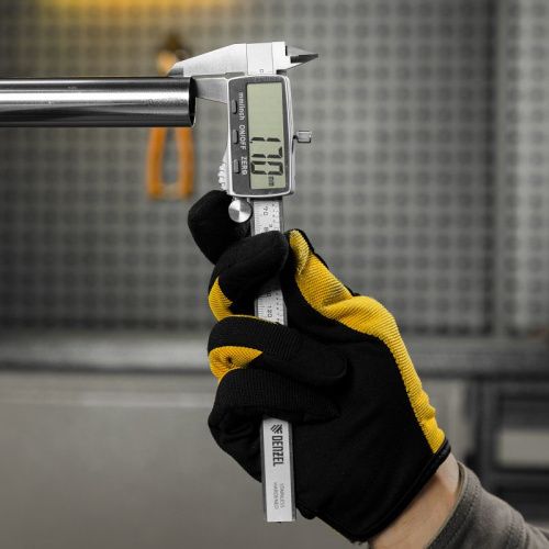 Штангенциркуль, 150 мм, электронный, большой дисплей, с глубиномером Denzel-Tehinstrument